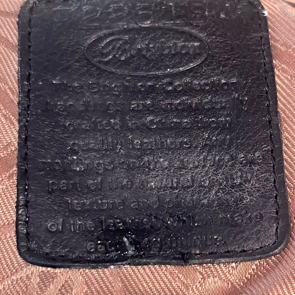 Brighton Black -  Croc Leather Flap Crossbody Bag - w/Dust Cover - Picture 15 of 15